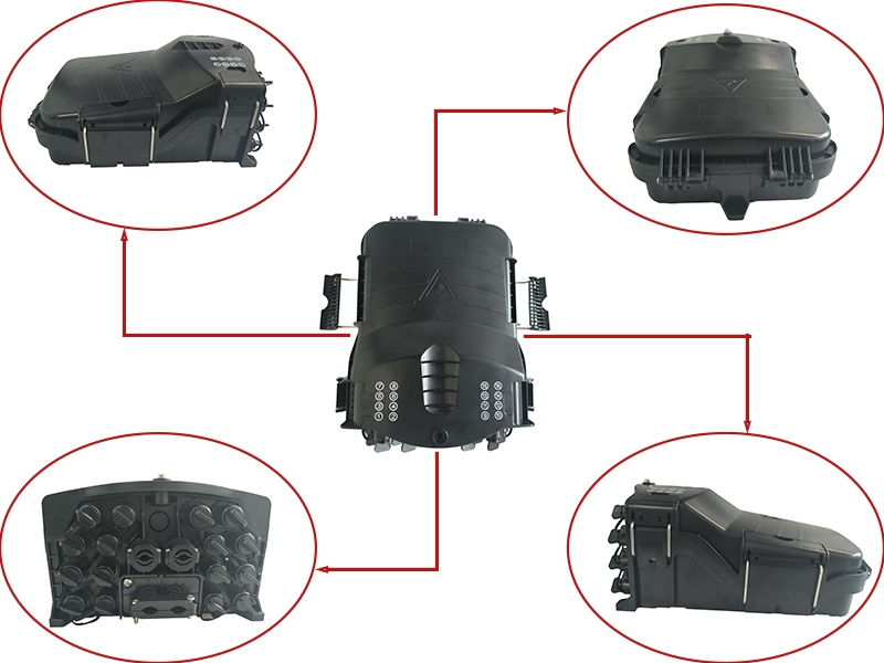 Pre-terminated SC and LC waterproof adapters on FTTH terminal box