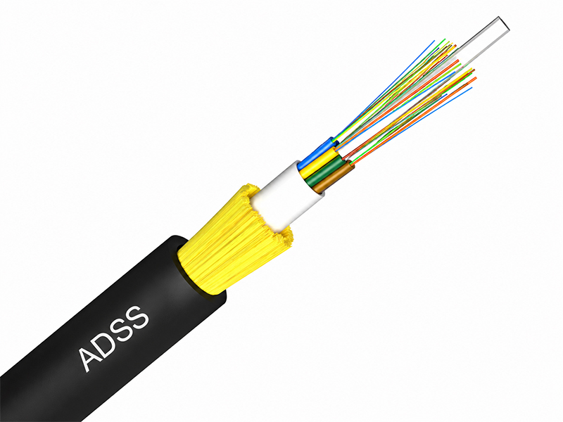 Non Metallic Aerial Fiber Optic Cable 100m